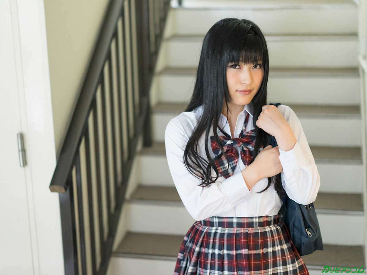 Asian Schoolgirl Haruka Manabe Doffs Her Uniform And Enjoys Sex And A Creampie