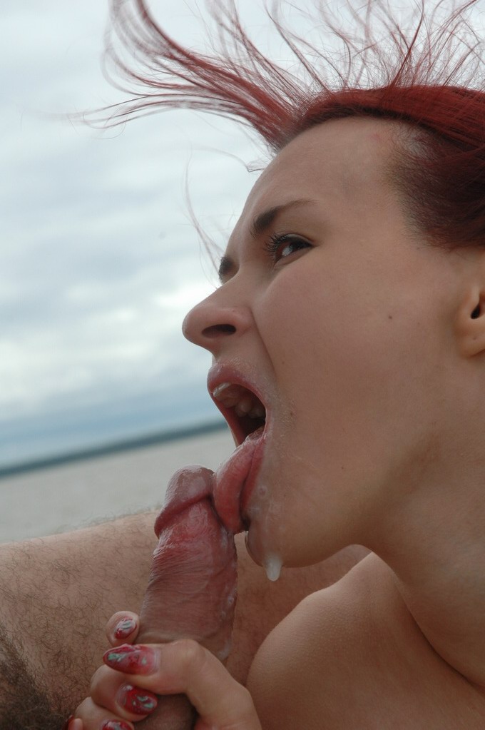 Redhead teen Olga eats a big load of cum after hardcore sex on a fishing boat foto pornográfica #428032617 | Dirty Daddys Girls Pics, Olga, Big Cock, pornografia móvel