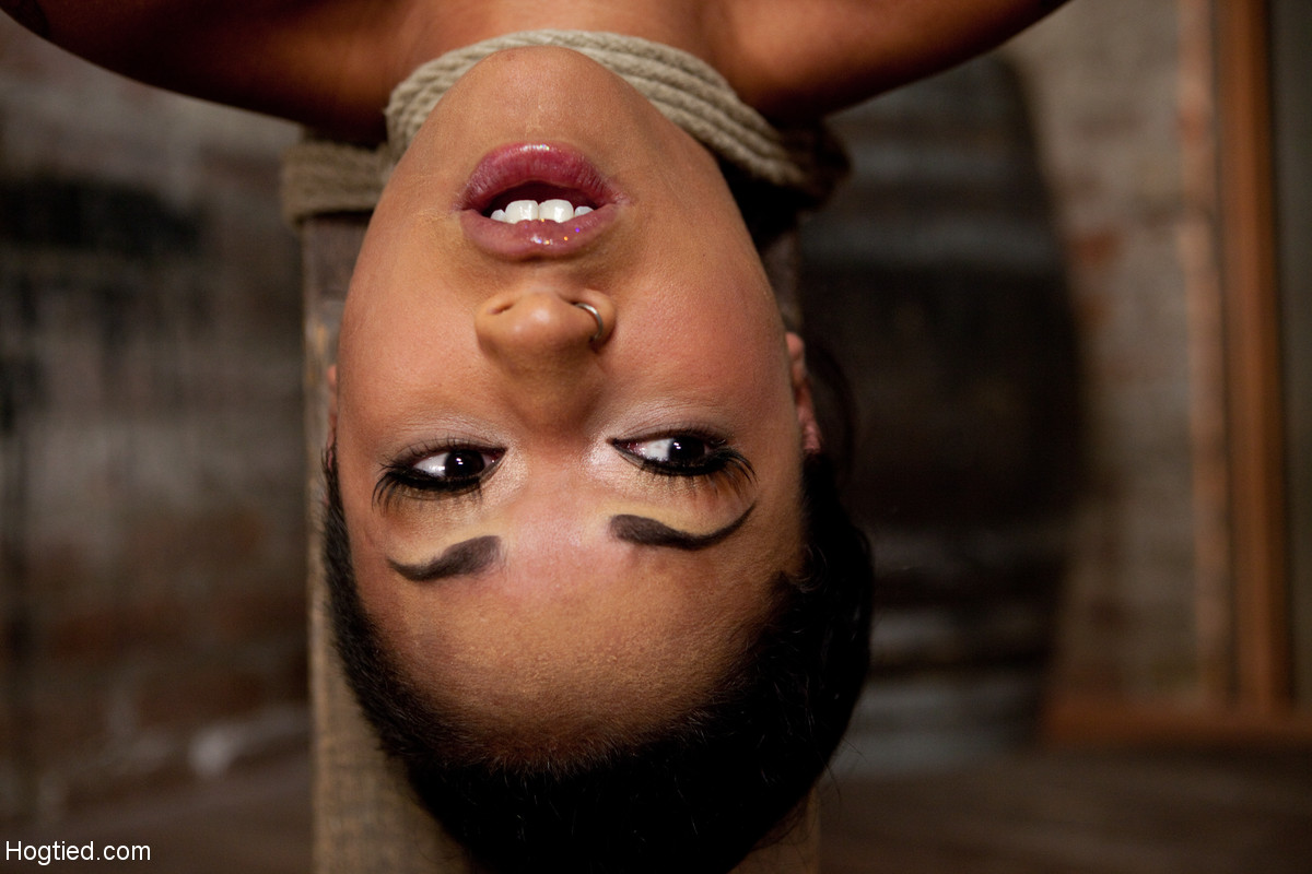 Ebony Skin Diamond gets both her holes toyed while hanging from the ceiling 포르노 사진 #428257550
