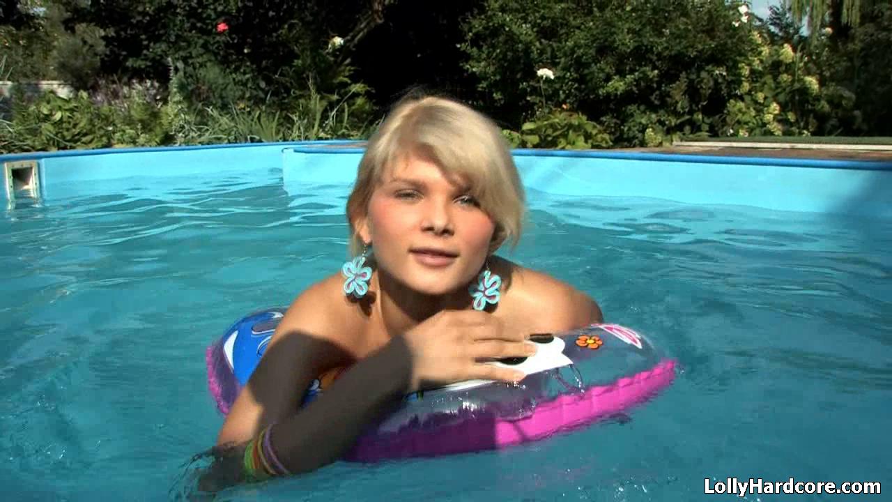 Blonde amateur bares her skinny body to relax while fully naked by the pool порно фото #425374184 | Lolly Hardcore Pics, Katie (aka Lolly), Pool, мобильное порно