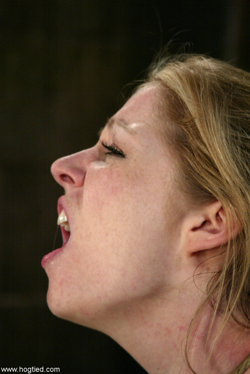 Blonde MILF Haley Scott gets her face fucked with a dildo in rope bondage порно фото #424692034 | Hogtied Pics, Haley Scott, BDSM, мобильное порно