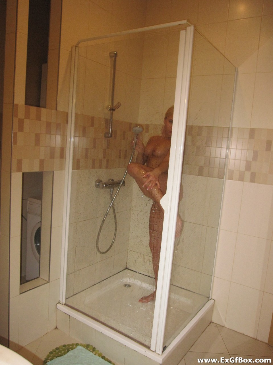 Ex girlfriend Lisa flaunts her sweet titties and hot ass in the shower porn photo #423746166
