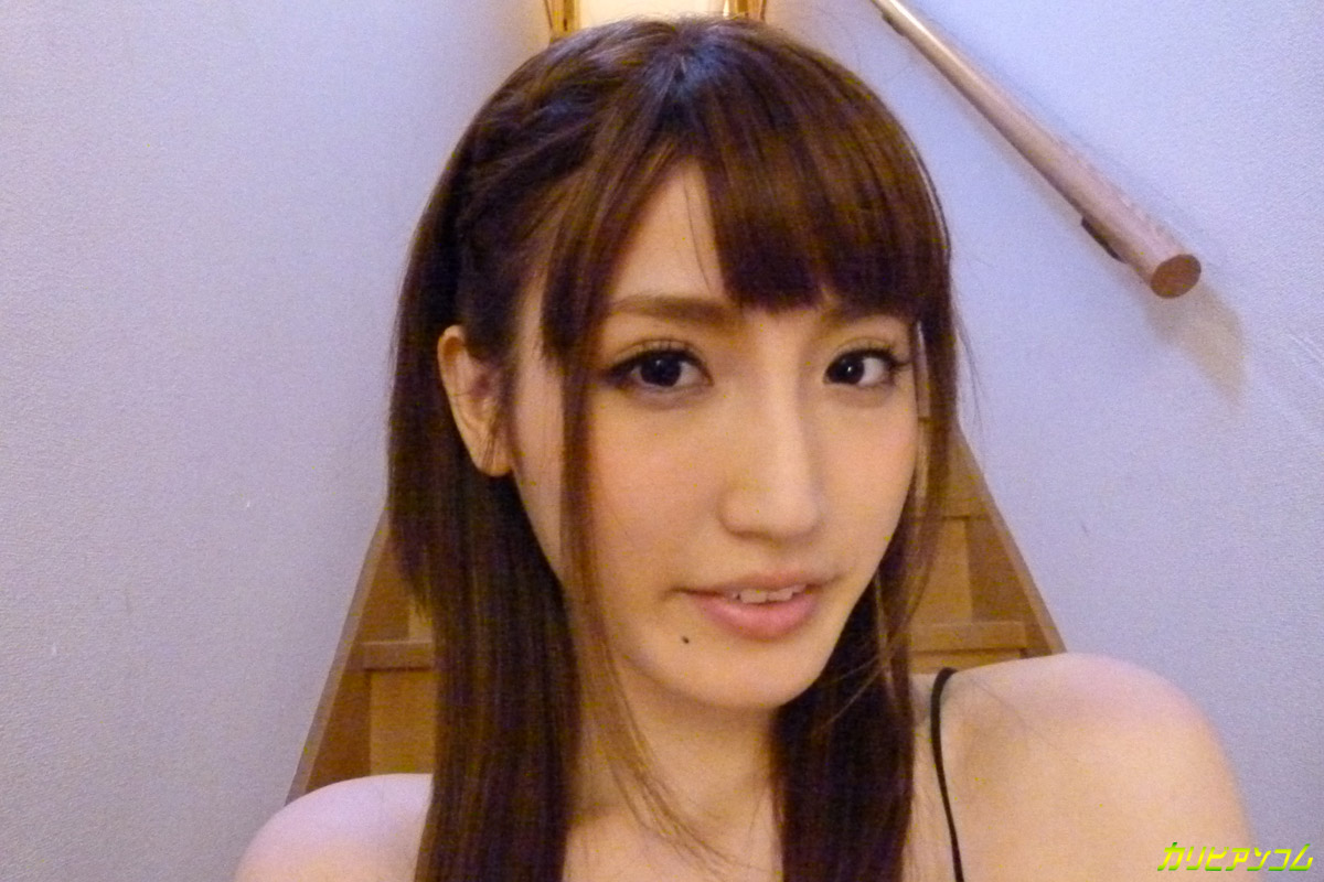 Hot Japanese babe Karin Aizawa masturbates on the stairs in front of a camera photo porno #428496429