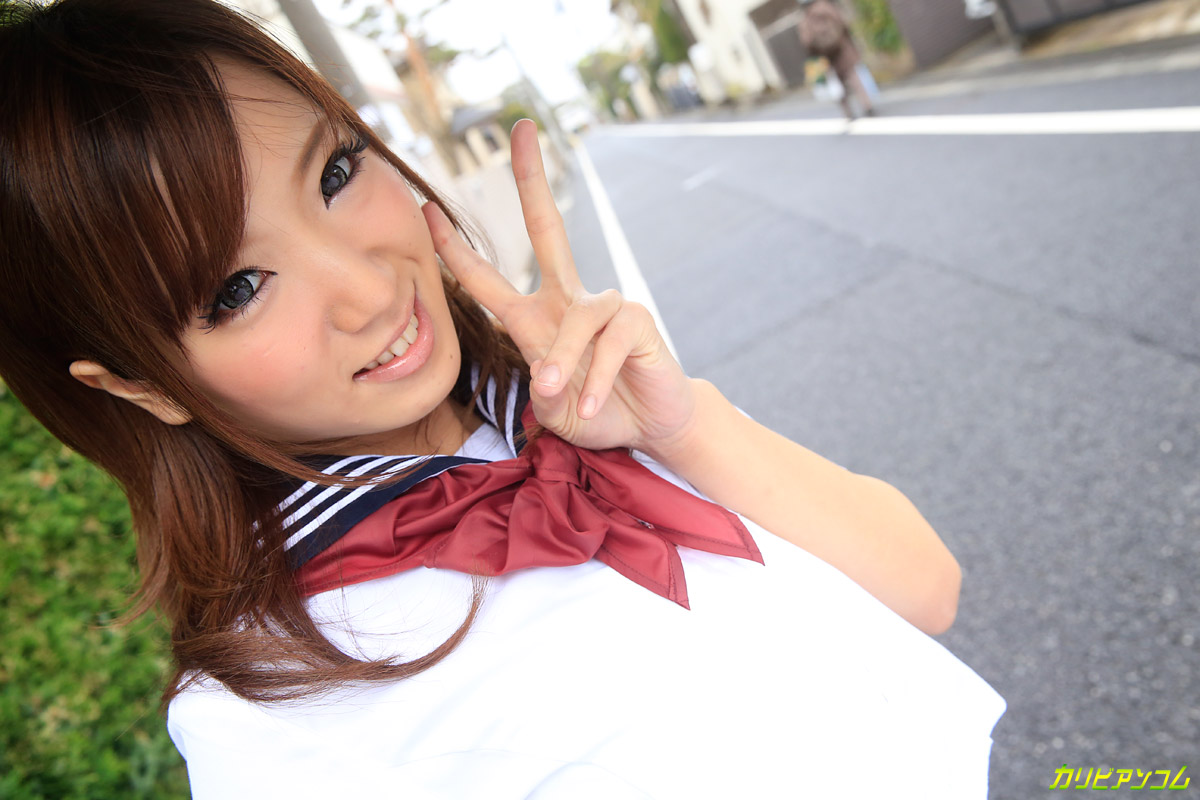 Sexy Japanese schoolgirl Riko Satsuki gets her yummy pussy boned and jizzed foto porno #428468564