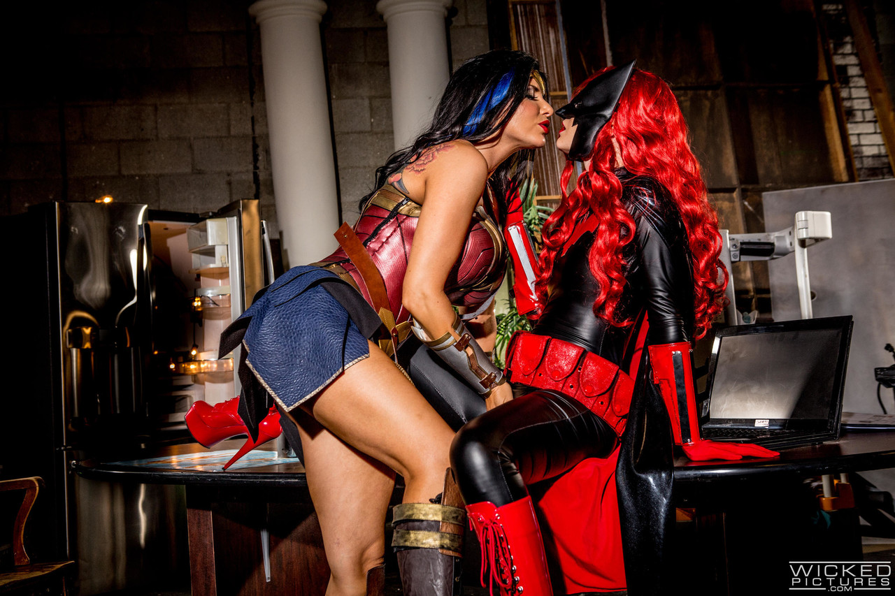 Horny cosplaying babes Charlotte Stokely & Romi Rain taste each other's pussy porn photo #424910525
