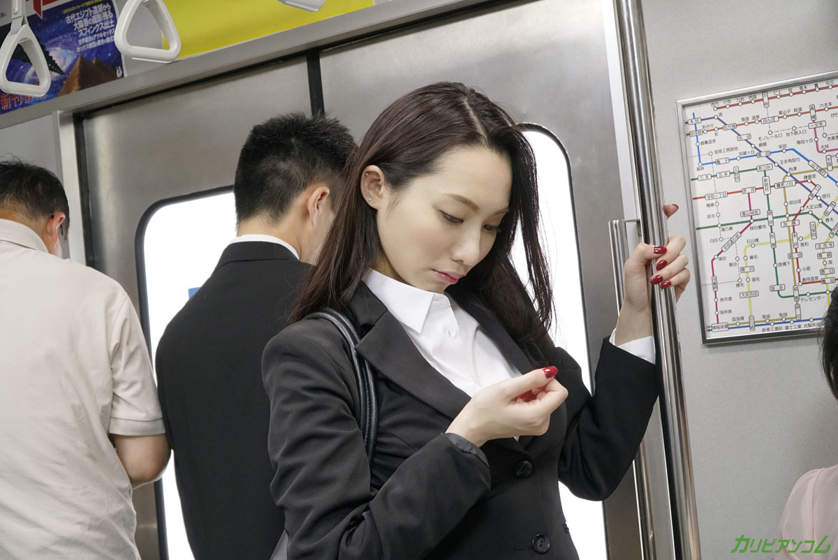 Japanese business lady Hasumi Yoshioka gets publicly fucked on the subway porn photo #422681518