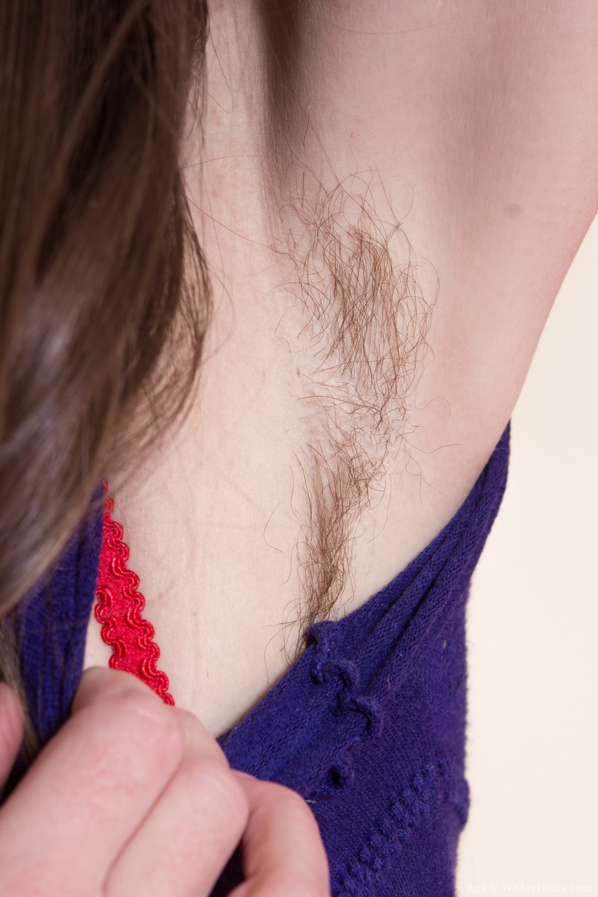 Skinny chick in red lingerie Aga reveals her puffy nips and bush ポルノ写真 #422474088 | We Are Hairy Pics, Aga, Hairy, モバイルポルノ