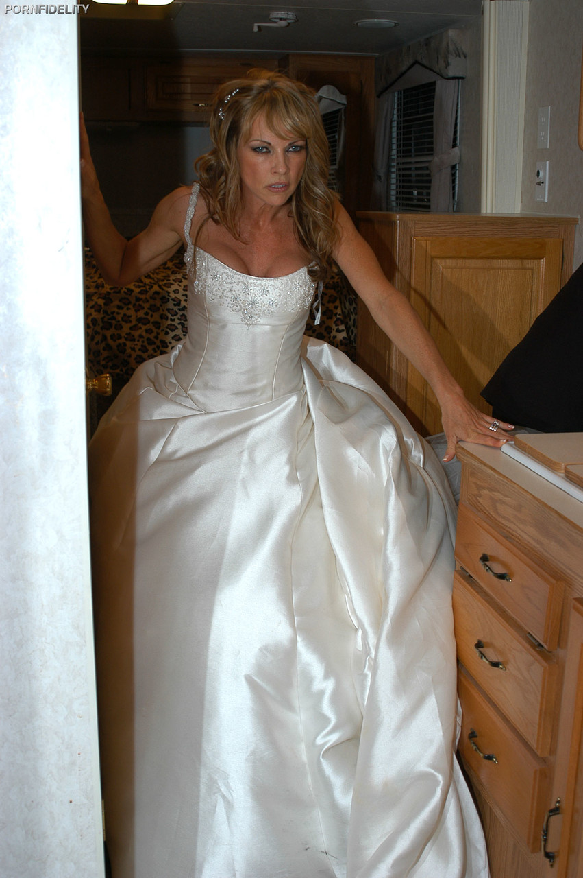 Gorgeous babe in a wedding dress Shayla LaVeaux gets slammed by her hubby porn photo #426741641