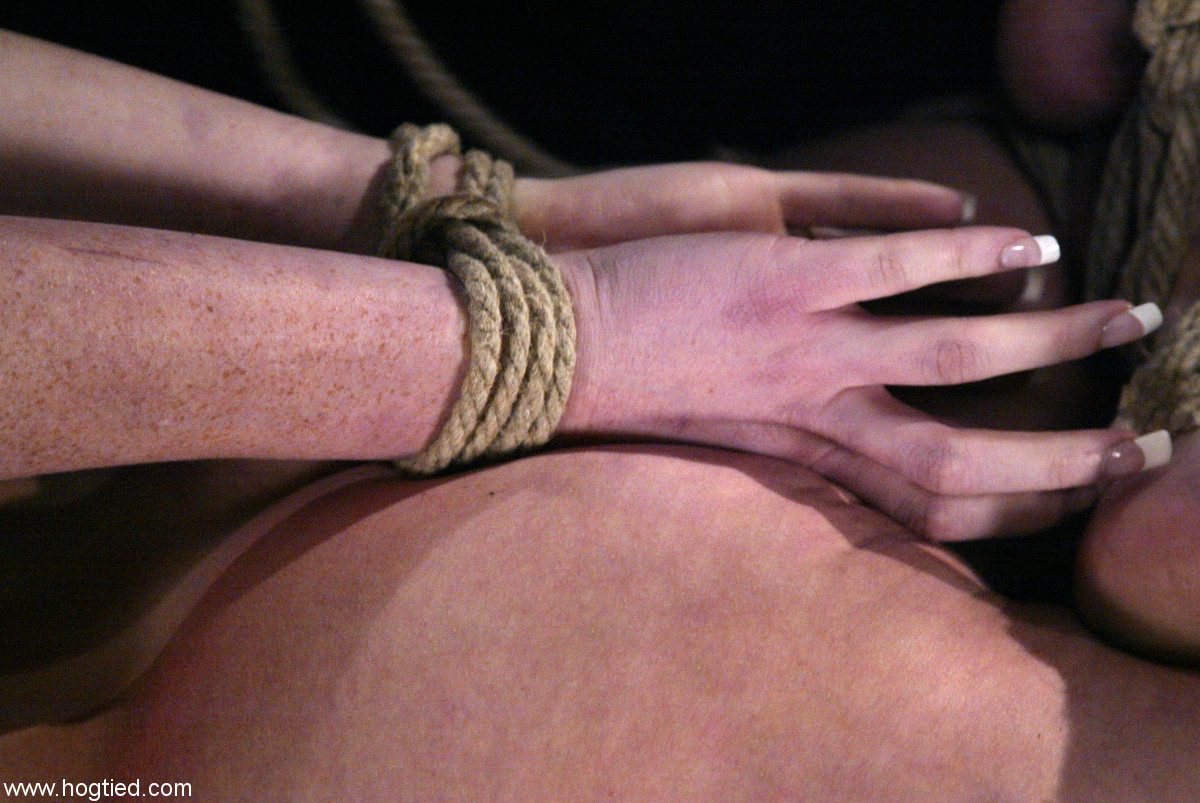 Ball gagged brunette Ariel X suffers nipple torture while suspended by ropes ポルノ写真 #425695684