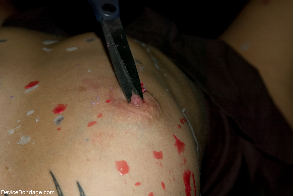 Dark haired girl Dylan Ryan endures hot wax tit torture in bondage foto porno #426961305