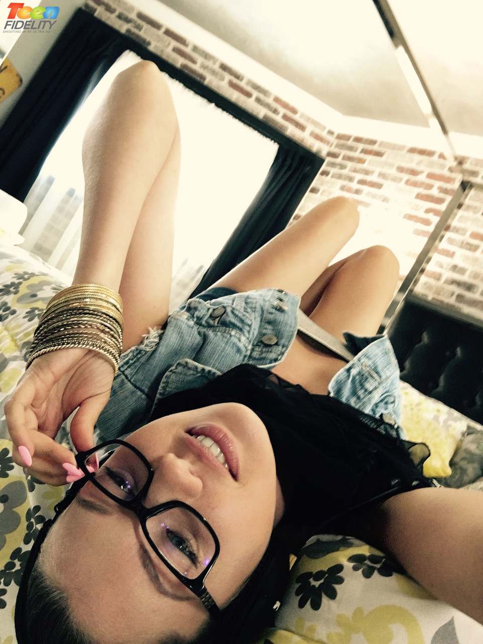 Skinny chick with ponytail Elena Koshka reveals her tiny tits and adorable ass porn photo #425298562 | Teen Fidelity Pics, Elena Koshka, Ryan Madison, Sandals, mobile porn