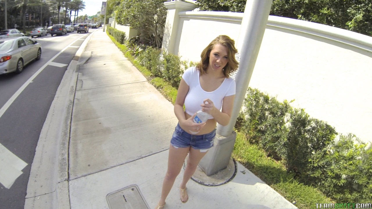 POV scene where Brooke Wylde gets payed to be banged on the street foto porno #427854480