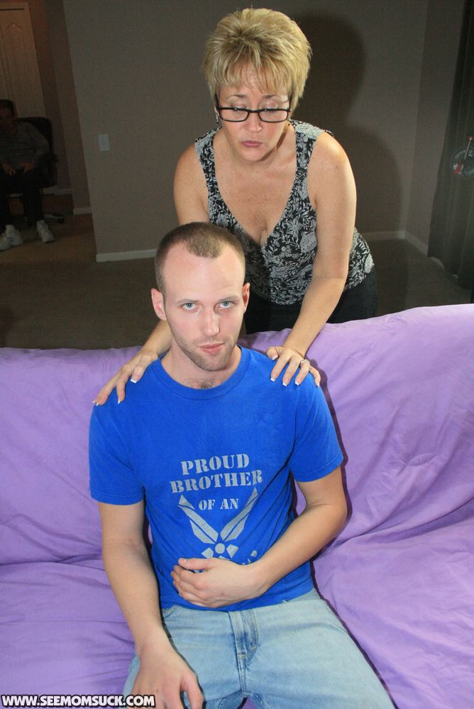 Kinky mom with glasses gives her horny stepson an unforgettable blowjob порно фото #425958061