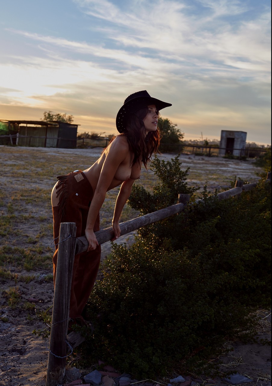 Hot German cowgirl Katerina Giannoglou posing half naked on her ranch photo porno #428207621 | Playboy Plus Pics, Katerina Giannoglou, Centerfold, porno mobile