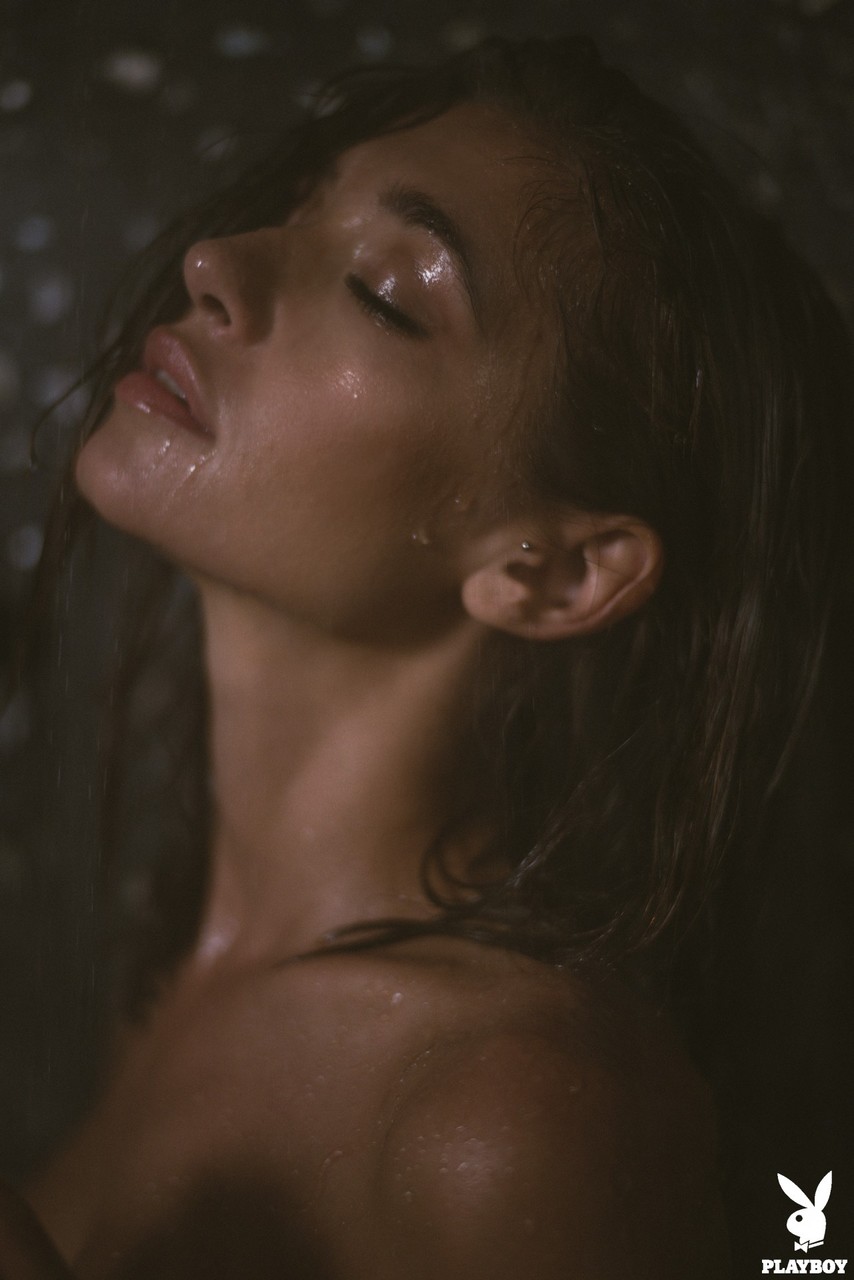 Romanian model Raluca Cojocaru posing and waling butt naked through jungle foto porno #425708103