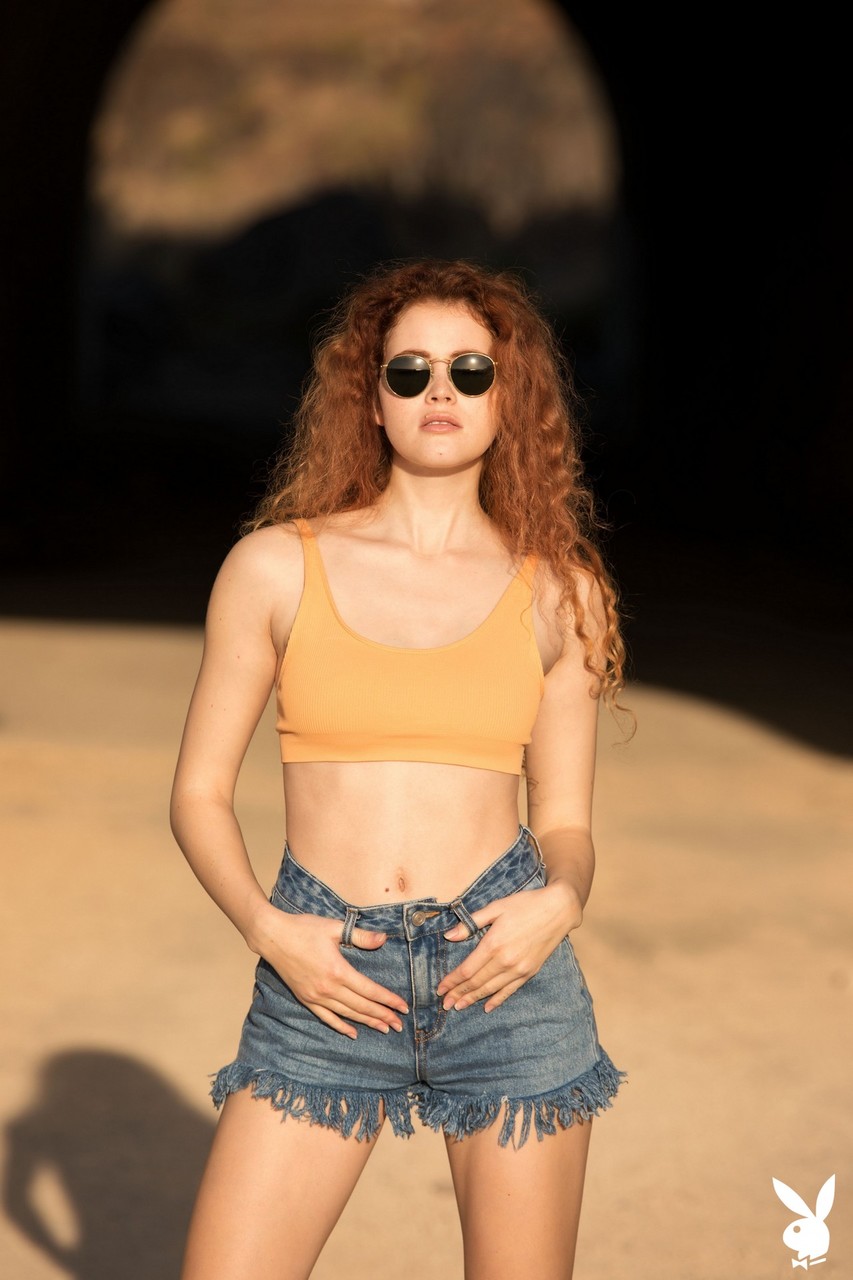 All natural ginger Heidi Romanova strips naked at beach and shows her goodies 포르노 사진 #426968140 | Playboy Plus Pics, Heidi Romanova, Teen, 모바일 포르노