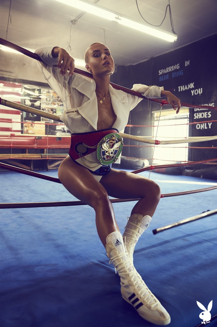 Shots of bald skinny girl Vendela in boxing clothes and naked in a ring порно фото #424506472 | Playboy Plus Pics, Vendela Lindblom, Sports, мобильное порно