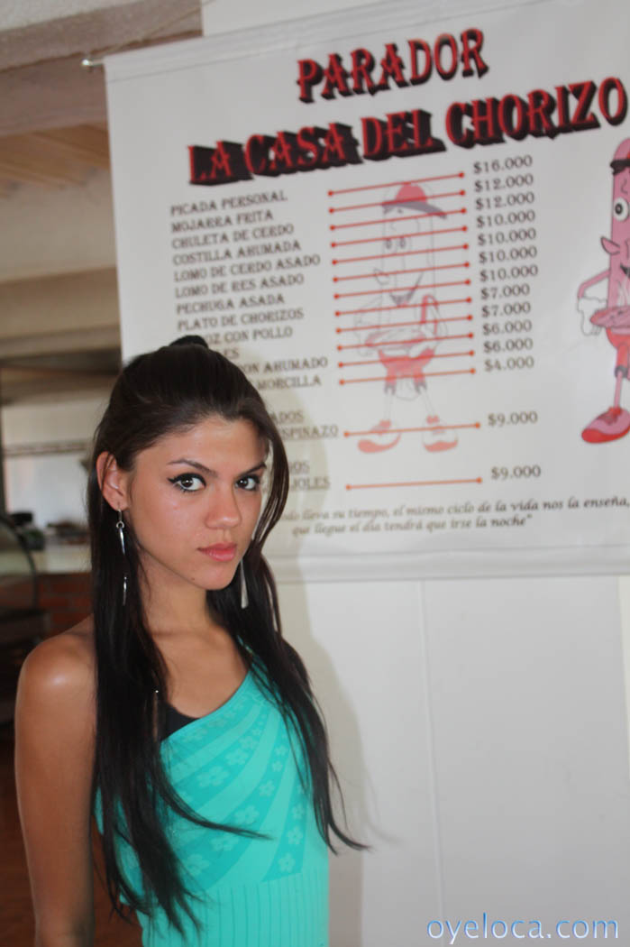Tempting young teen Latina Claudia Castro eats a sausage provocatively foto porno #425141451