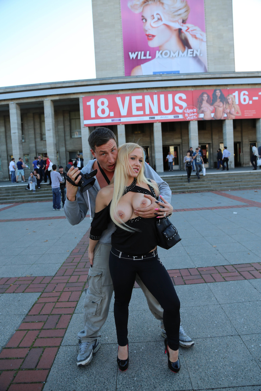 Blonde German chick Celena Davis flashes big tits and ass in public square foto porno #429106927 | Magma Film Pics, CELINA DAVIS, Jason Steel, Mario Fash, Pornstar, porno ponsel