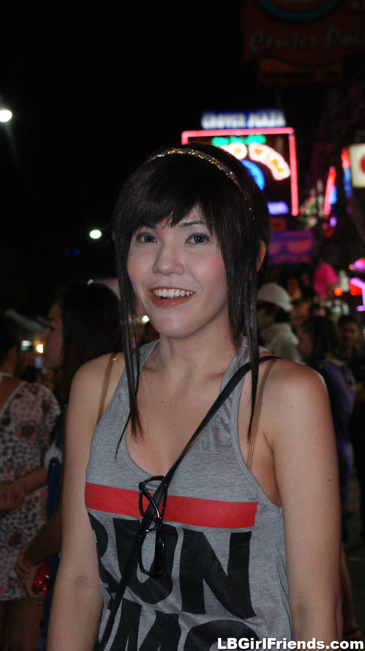 Young Ladyboy Hookers From Thailand Are Smiling On Camera Waiting For Clients
