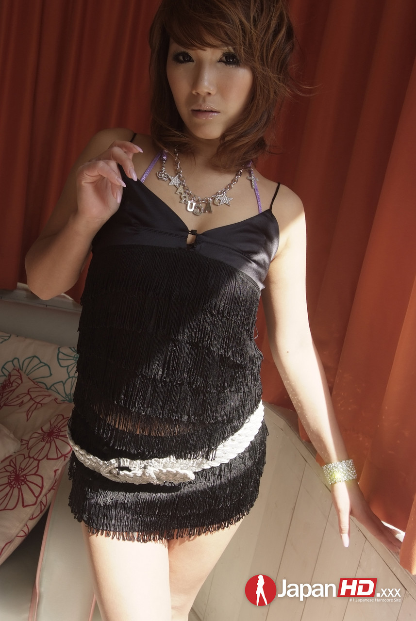 Stunning tiny Asian Akiho Nishimura undresses to show flawless natural tits foto porno #428386260