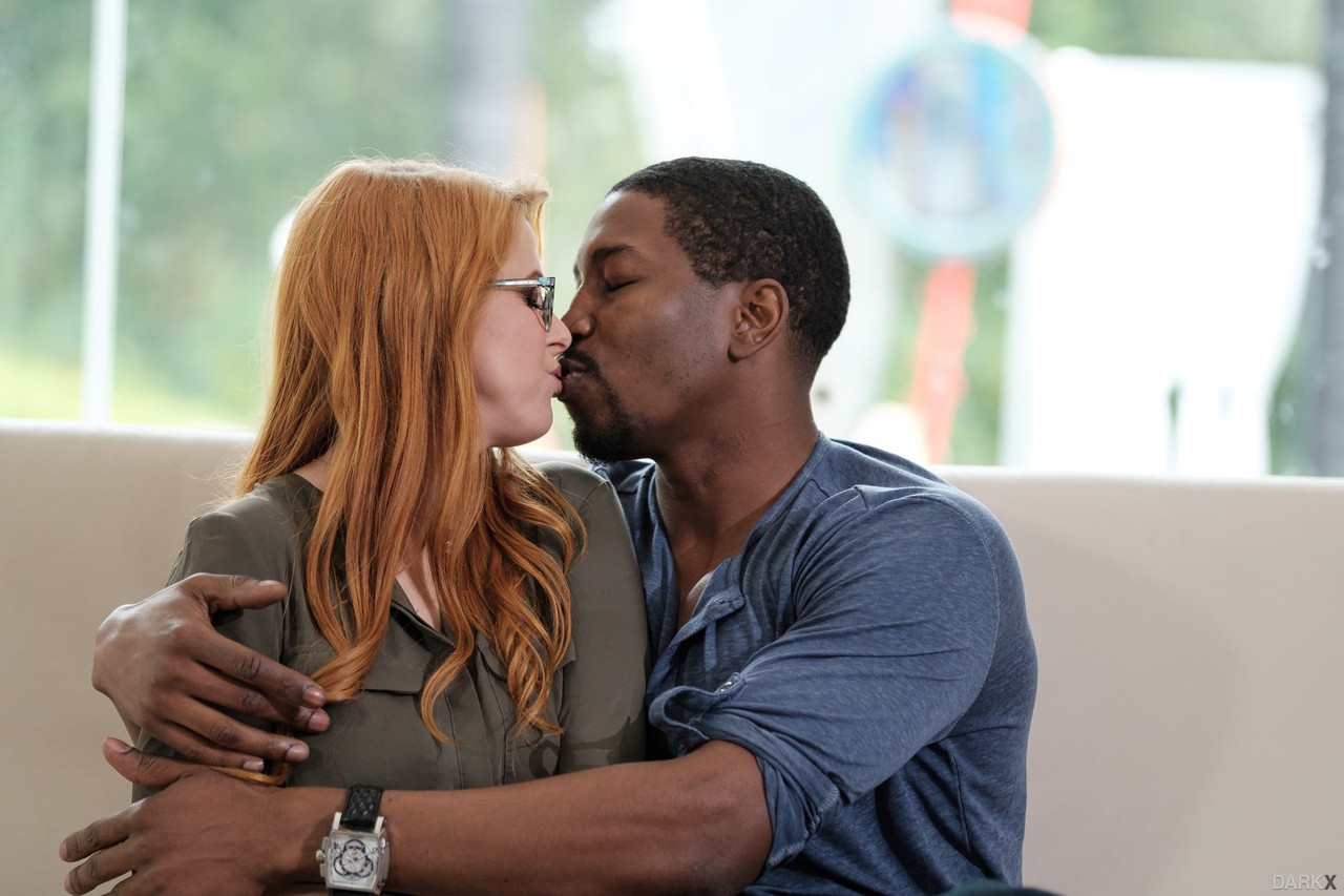 Naughty Redhead With Large Breasts Penny Pax Gets Banged By A Black Guy