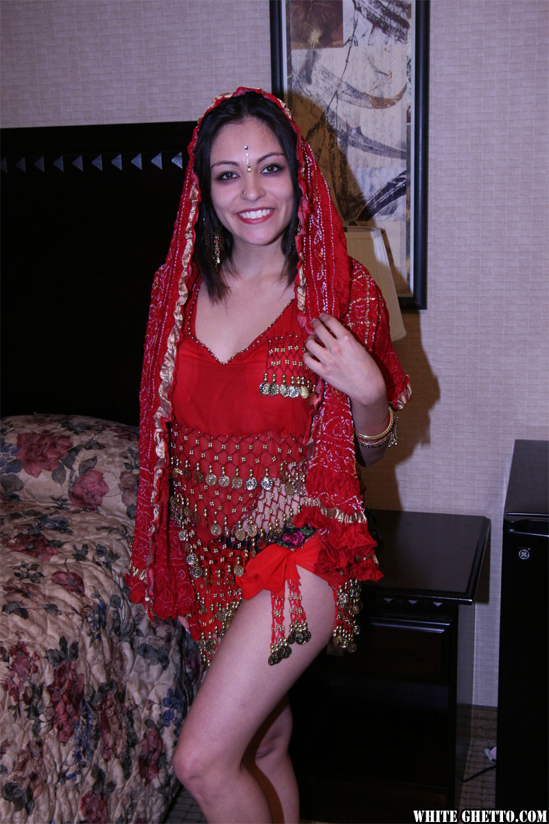 Stunning Indian dancer Mira exposes her tiny tits and hairy cunt porn photo #425079160
