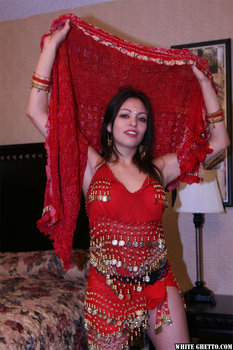 Stunning Indian dancer Mira exposes her tiny tits and hairy cunt porn photo #425079173