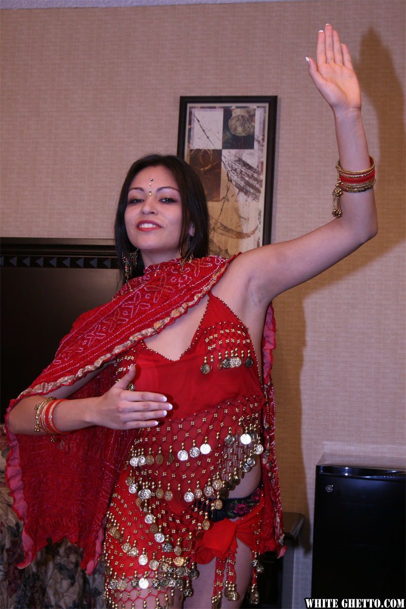 Stunning Indian dancer Mira exposes her tiny tits and hairy cunt photo porno #425079187