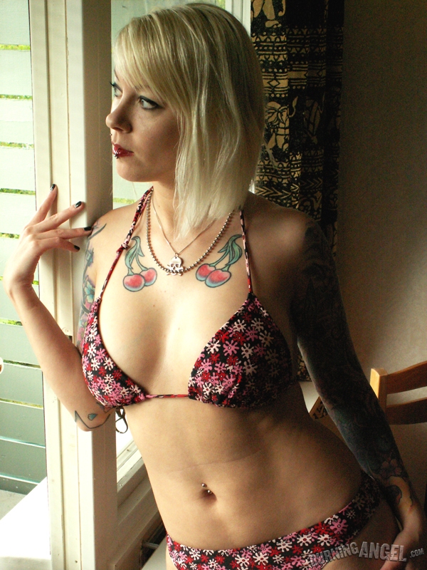Sweet blonde fetish model sheds her tiny bikini to sit naked in the window photo porno #423498956 | Burning Angel Pics, Fetish, porno mobile