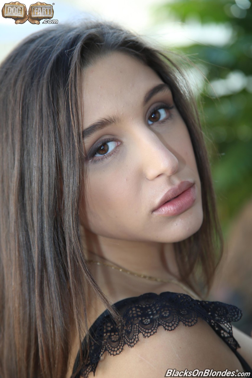 Beautiful teen Abella Danger shows big ass in lacy lingerie for her BBC lover foto porno #423913815