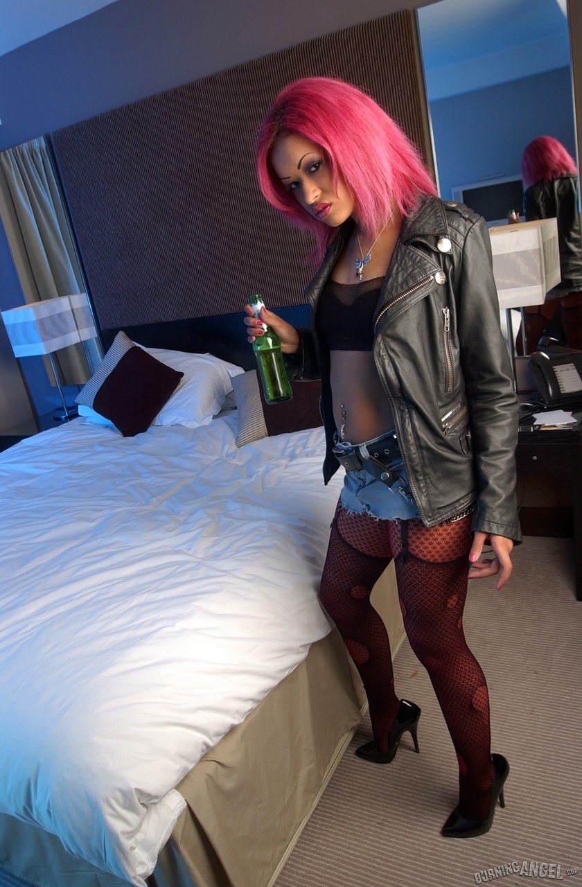 Solo model with dyed hair makes her nude modeling debut after drinking porn photo #422859149 | Burning Angel Pics, Skin Diamond, Ebony, mobile porn