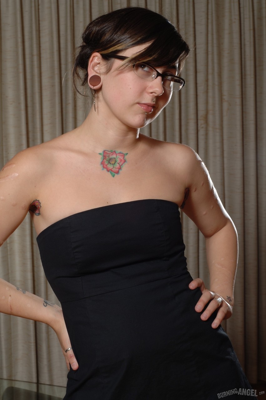 Amateur emo girl showing her pierced nipples and astonishing tattoos photo porno #427064879 | Burning Angel Pics, Fetish, porno mobile