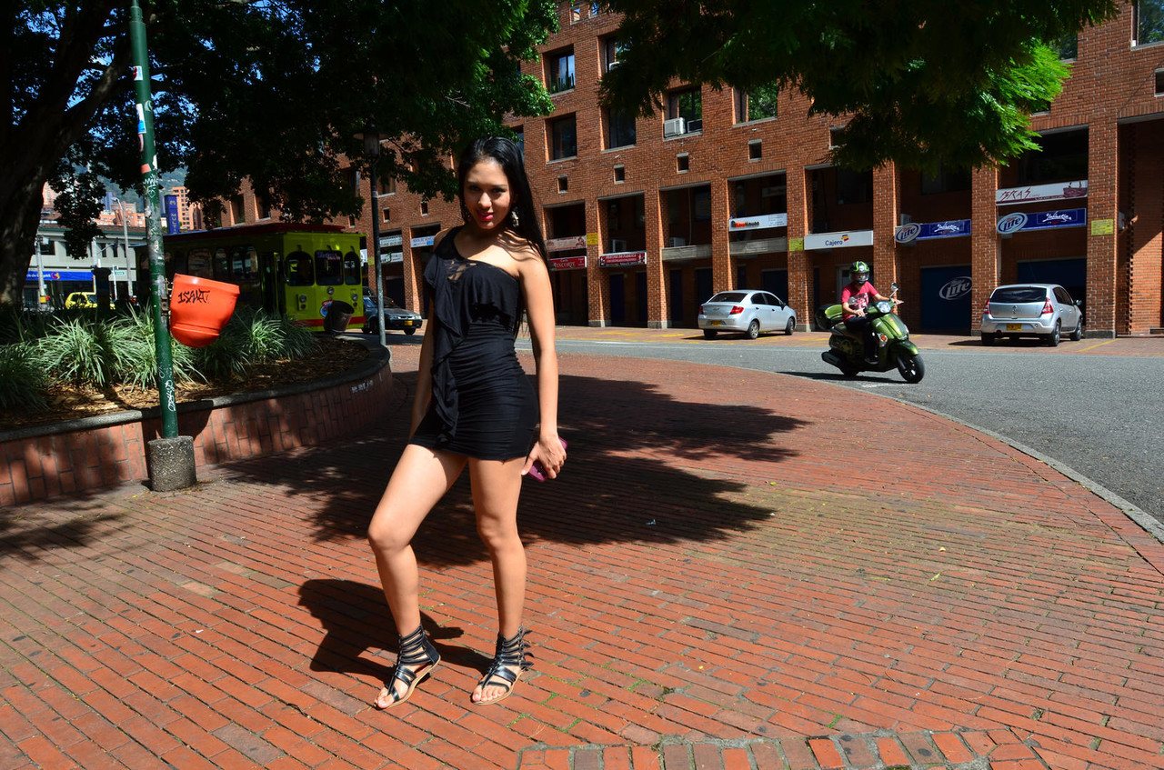 Long legged Colombian girl works free of a black dress for nude posing debut Porno-Foto #425139140 | Carne Del Mercado Pics, Charles Gomez, Marcela Rodriguez, Latina, Mobiler Porno