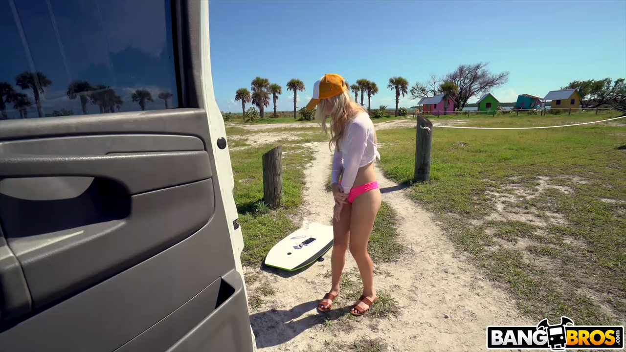 Sexy surfer Anastasia Knight gets picked up and fucked in the van porn photo #426880807