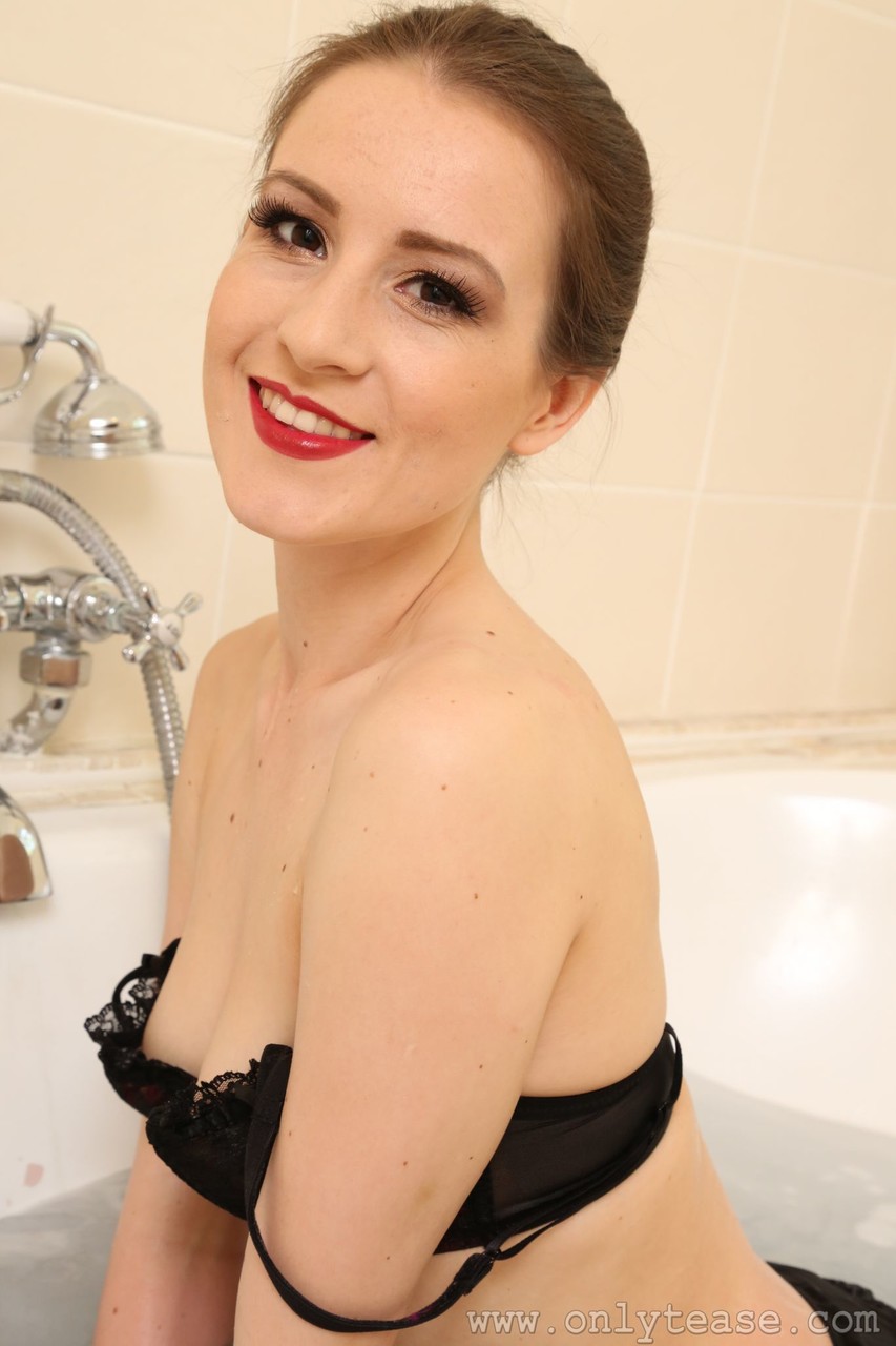 Slender brunette Scarlot Rose teases with tits in black lingerie before bath Porno-Foto #424818019 | Only Tease Pics, Scarlot Rose, Bath, Mobiler Porno