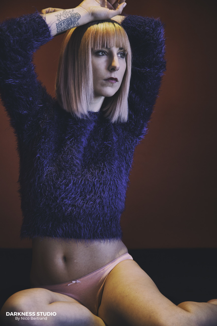 Hot blonde Leire Blacksun strips her sweater to flaunt her lithe tattooed body порно фото #424741308 | Couple Fantasies Pics, Leire Blacksun, Fetish, мобильное порно