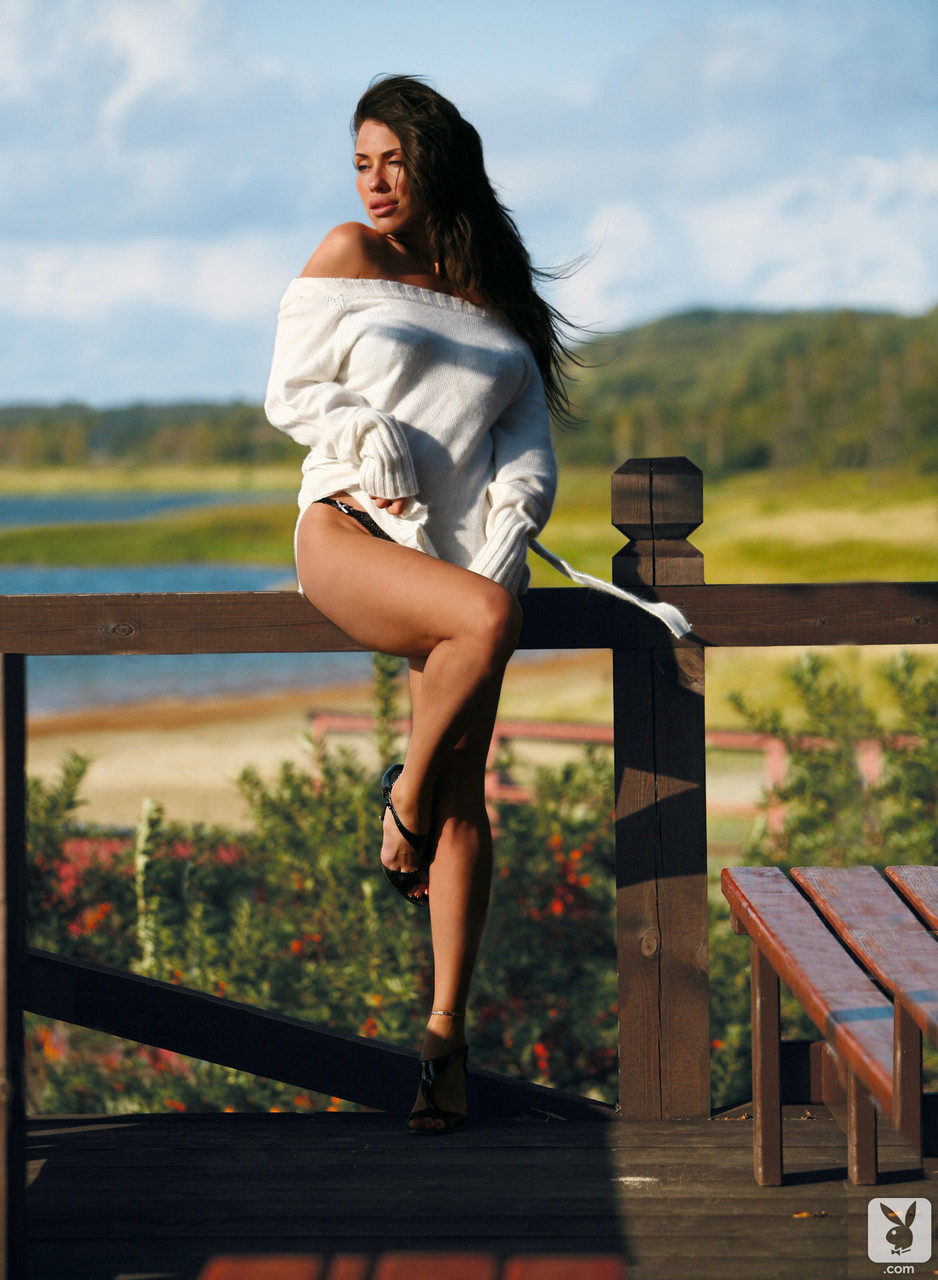 Glamorous Lithuanian model Sonia Sanders poses topless on the sandy beach ポルノ写真 #423017157 | Playboy Plus Pics, Sonia Sanders, Centerfold, モバイルポルノ