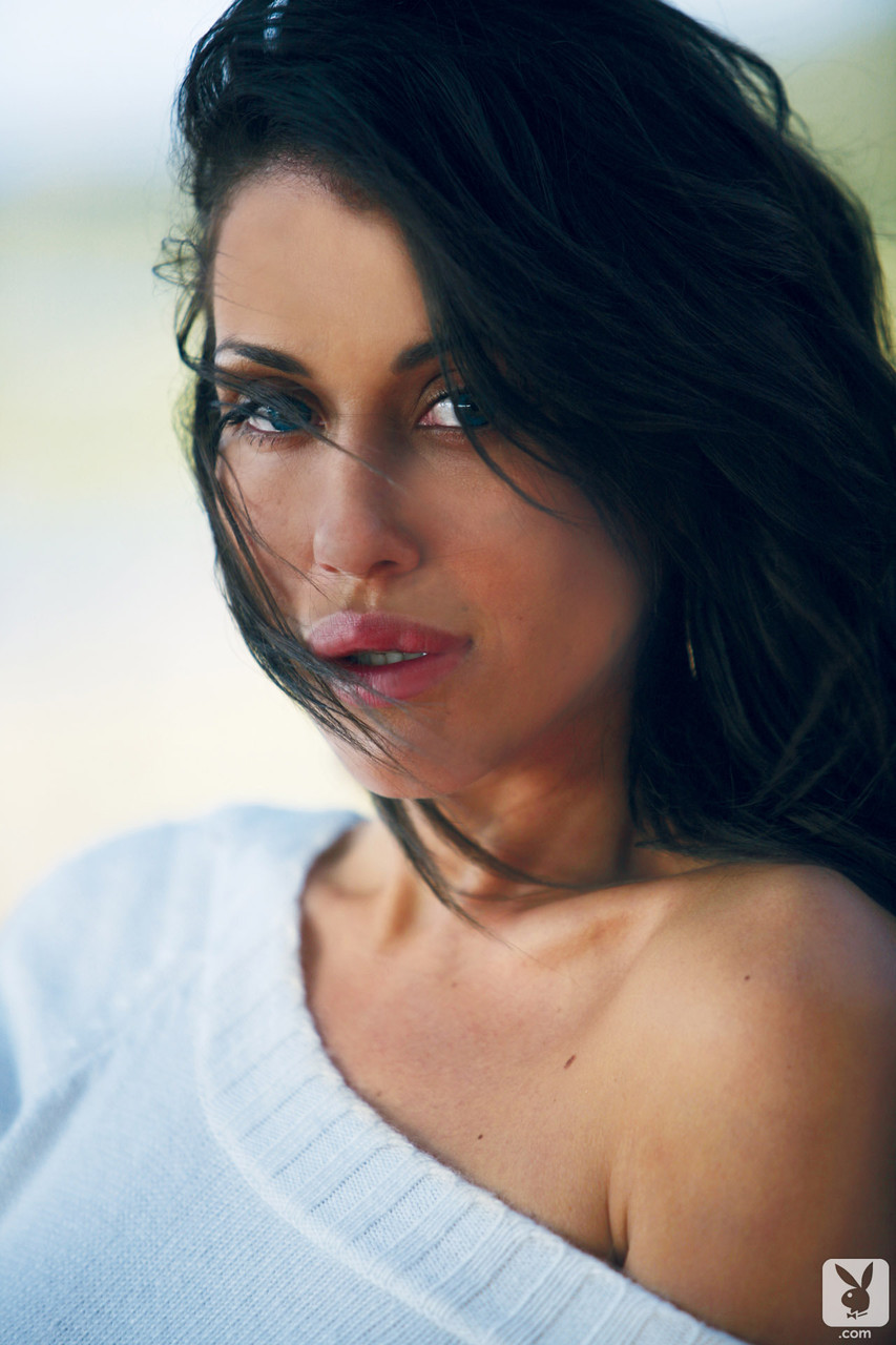 Glamorous Lithuanian model Sonia Sanders poses topless on the sandy beach 色情照片 #423017159 | Playboy Plus Pics, Sonia Sanders, Centerfold, 手机色情