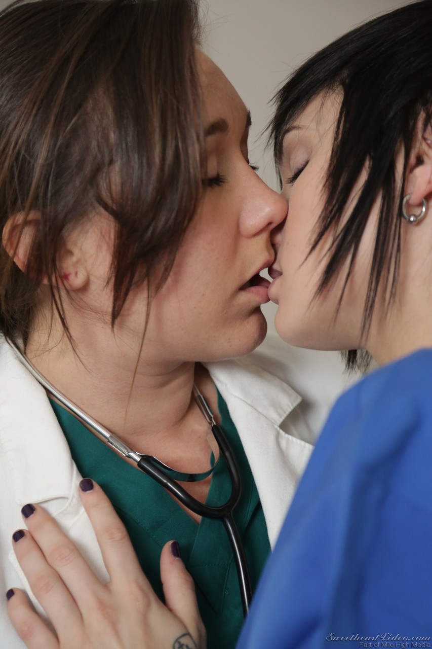 Doctor and tattooed babe Karlie Montana and Misha Cross enjoy lesbian action photo porno #425173512