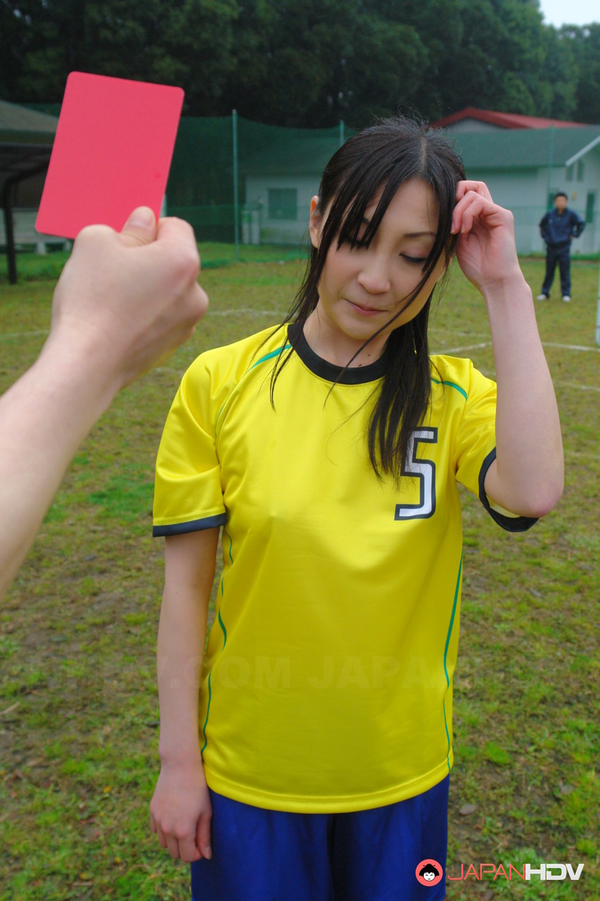 Sexy Japanese female soccer players get fucked by their coaches outdoors porn photo #424570203