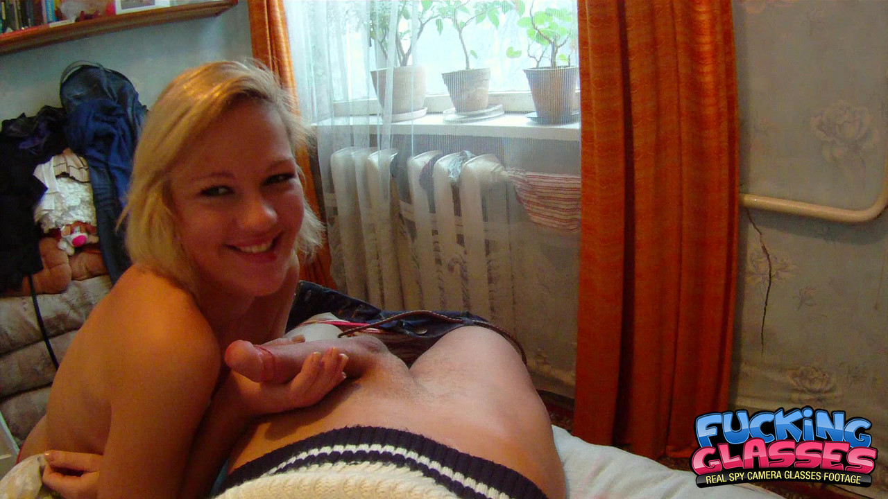 Horny blonde teen Shirley Harris enjoying steamy POV sex with a big cock foto porno #425012264