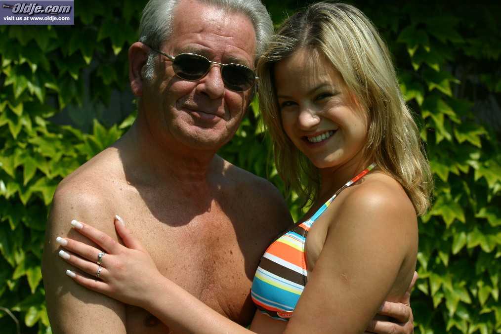 Blonde teen with small tits Gemmy takes an old dude's stiff boner outdoors porn photo #424551862 | Oldje Pics, Gemmy, Stephan, Old Young, mobile porn