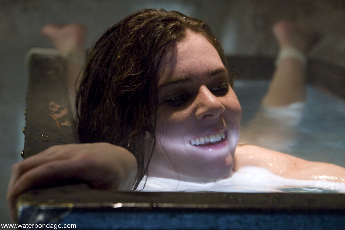 Brunette Isobel Wren gets tortured and toyed by her master in the water photo porno #423509712