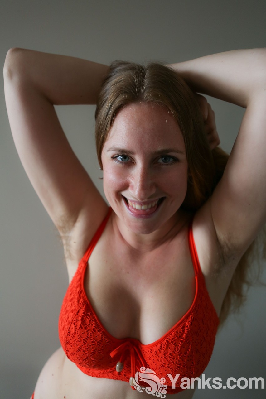 Busty redhead babe in sexy lingerie Nicholeshows her curves and bushy twat porno fotoğrafı #425950801