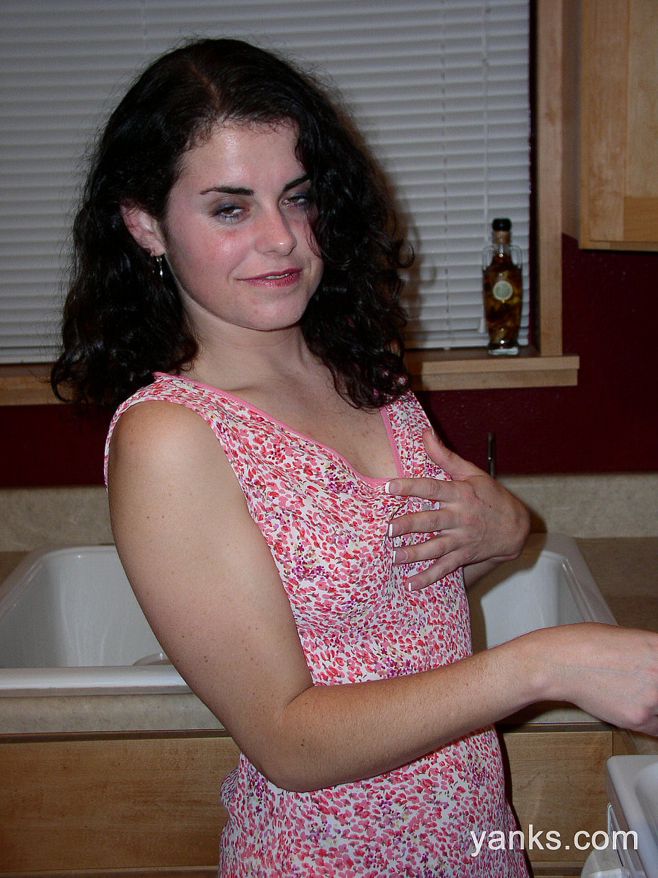 Sexy brunette babe Michelle poses in kitchen and fucks her cunt with carrot porn photo #427200618 | Yanks Pics, Michelle, Amateur, mobile porn