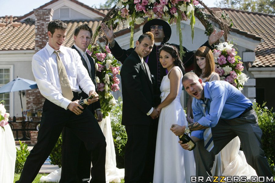 Red head bride Nikki Rhodes kissing her new hubby on their wedding day photo porno #426393092 | Baby Got Boobs Pics, Nikki Rhodes, MILF, porno mobile