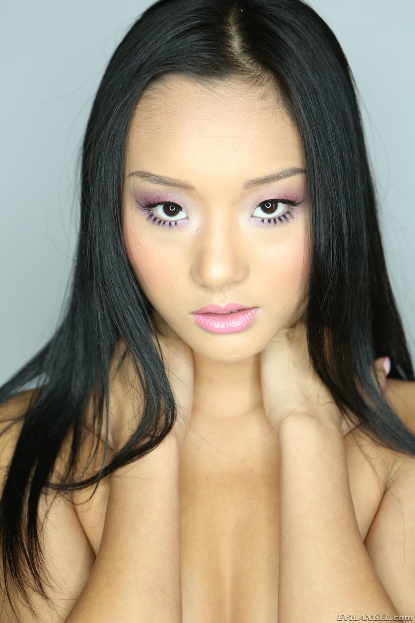 Petite Asian Alina Li poses erotically in pink lace lingerie & teases topless 포르노 사진 #424855135 | POV Blowjobs Pics, Alina Li, Jonni Darkko, Skinny, 모바일 포르노