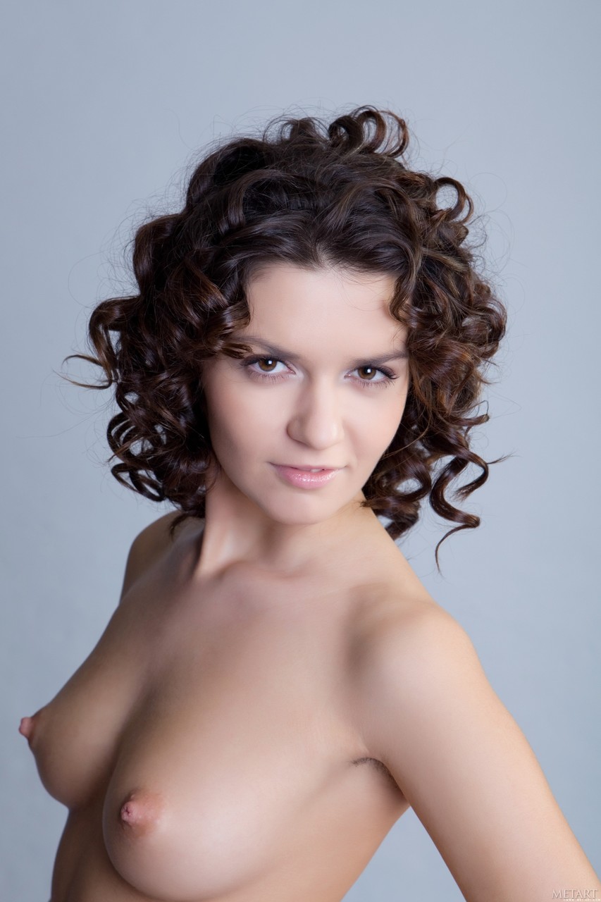 Curly Haired Teen Roza A Undresses And Flaunts Her Hairy Holes In A Solo