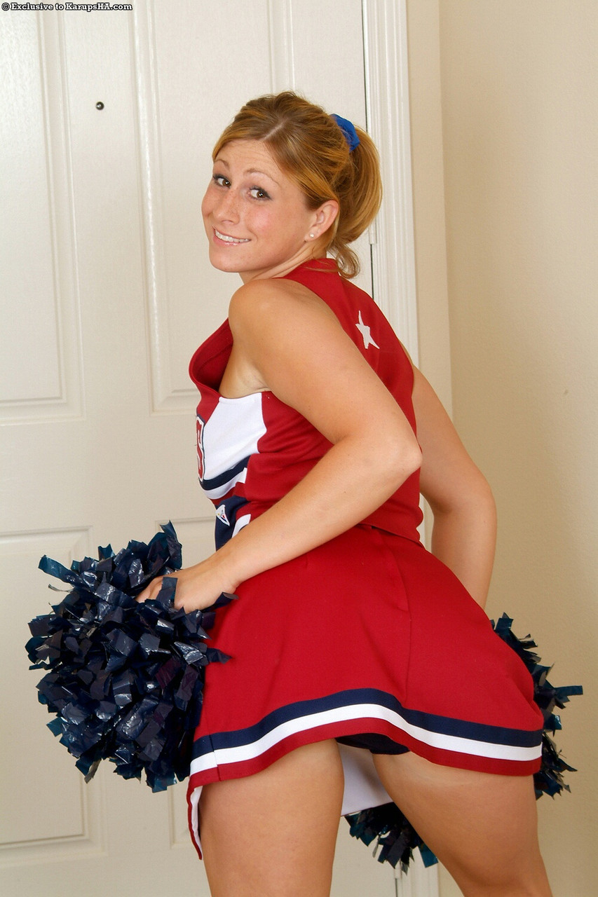 Sexy cheerleader Tiffany strips off her uniform and spreads her pink twat foto porno #422714036 | Karups Hometown Amateurs Pics, Tiffany 13, Cheerleader, porno mobile